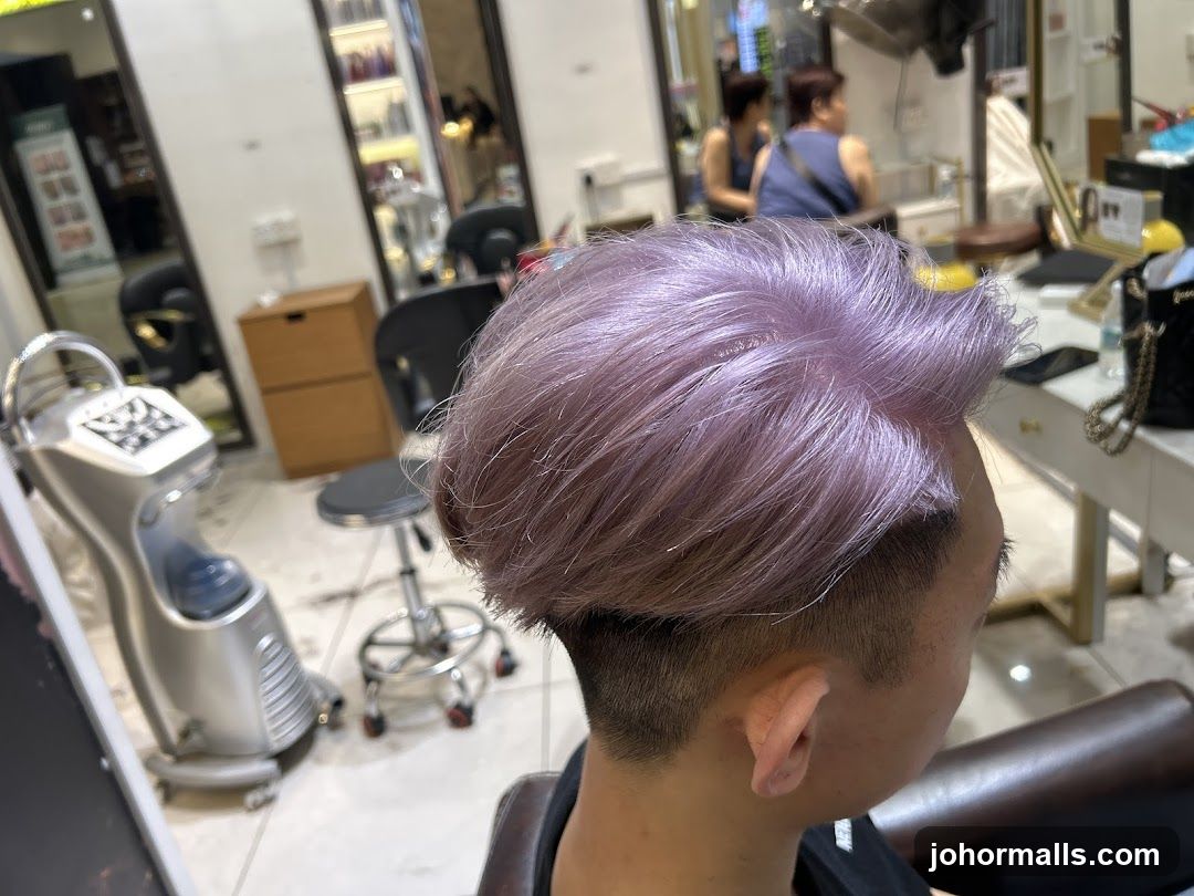 Hair Salon Interior with Client