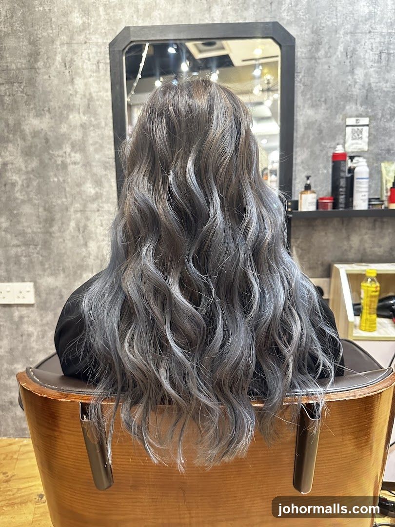 Hair Salon Interior with Client