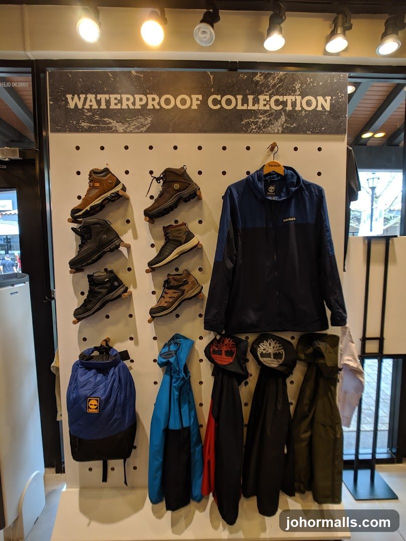 Timberland Waterproof Collection Display