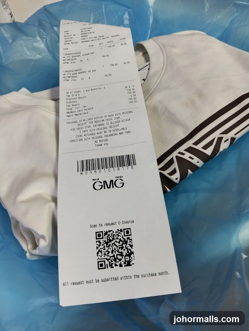 Receipt and Clothing