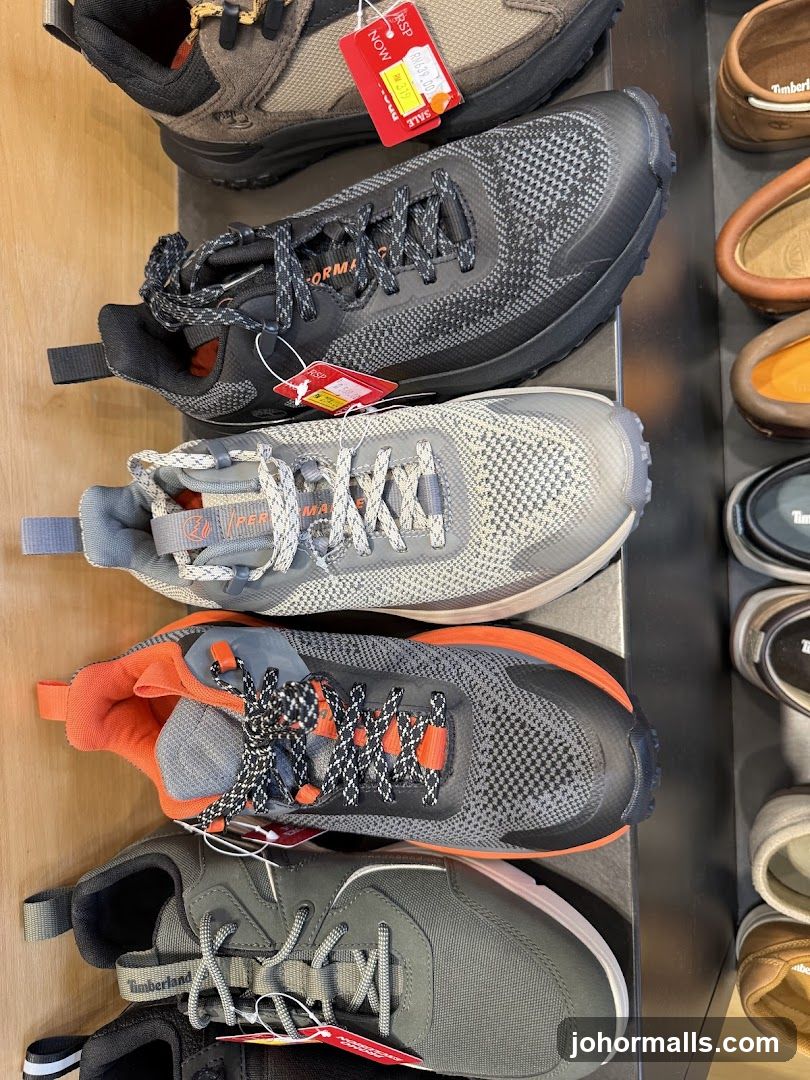 Athletic Shoes on Display