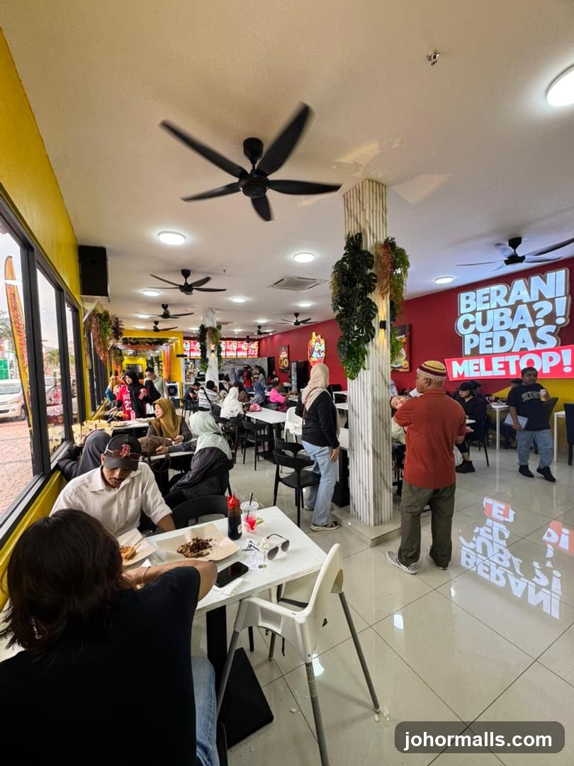 Restaurant Interior with Diners