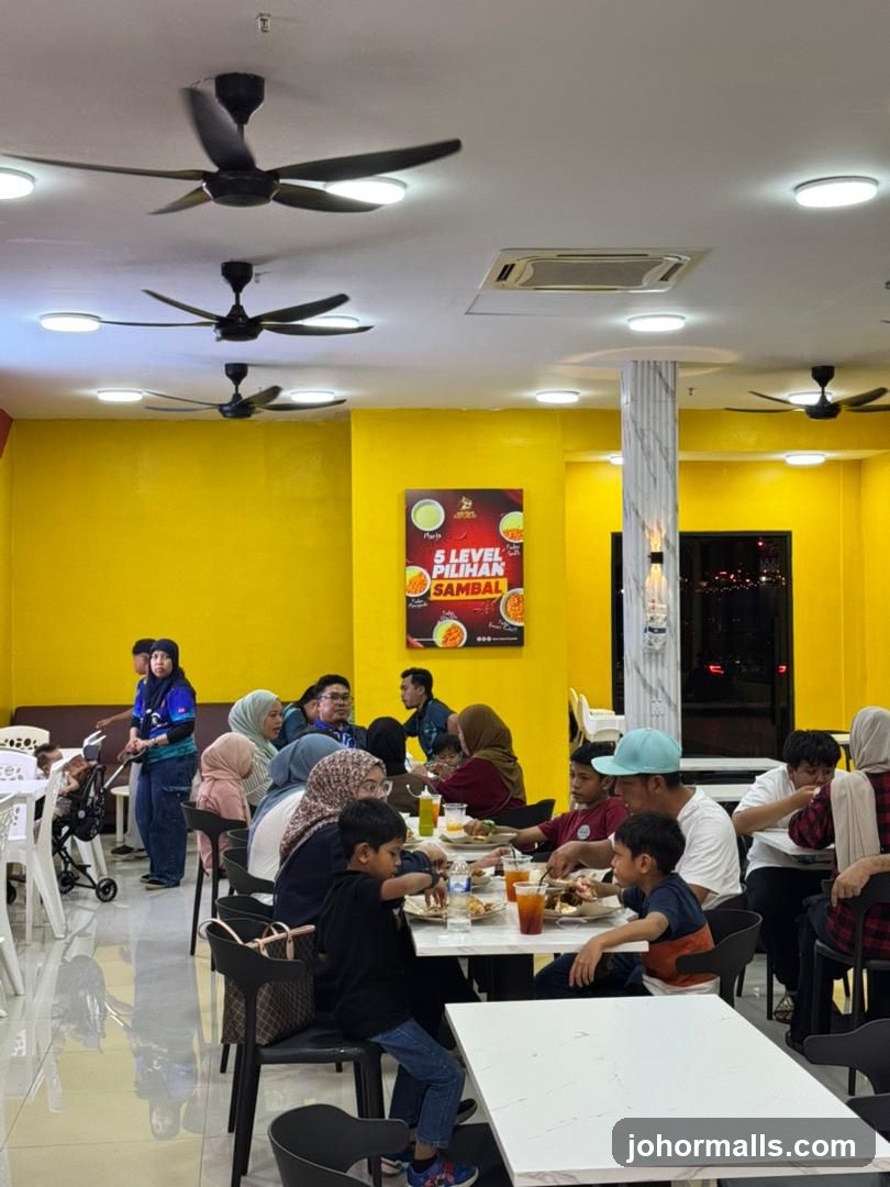 Restaurant Interior with Diners