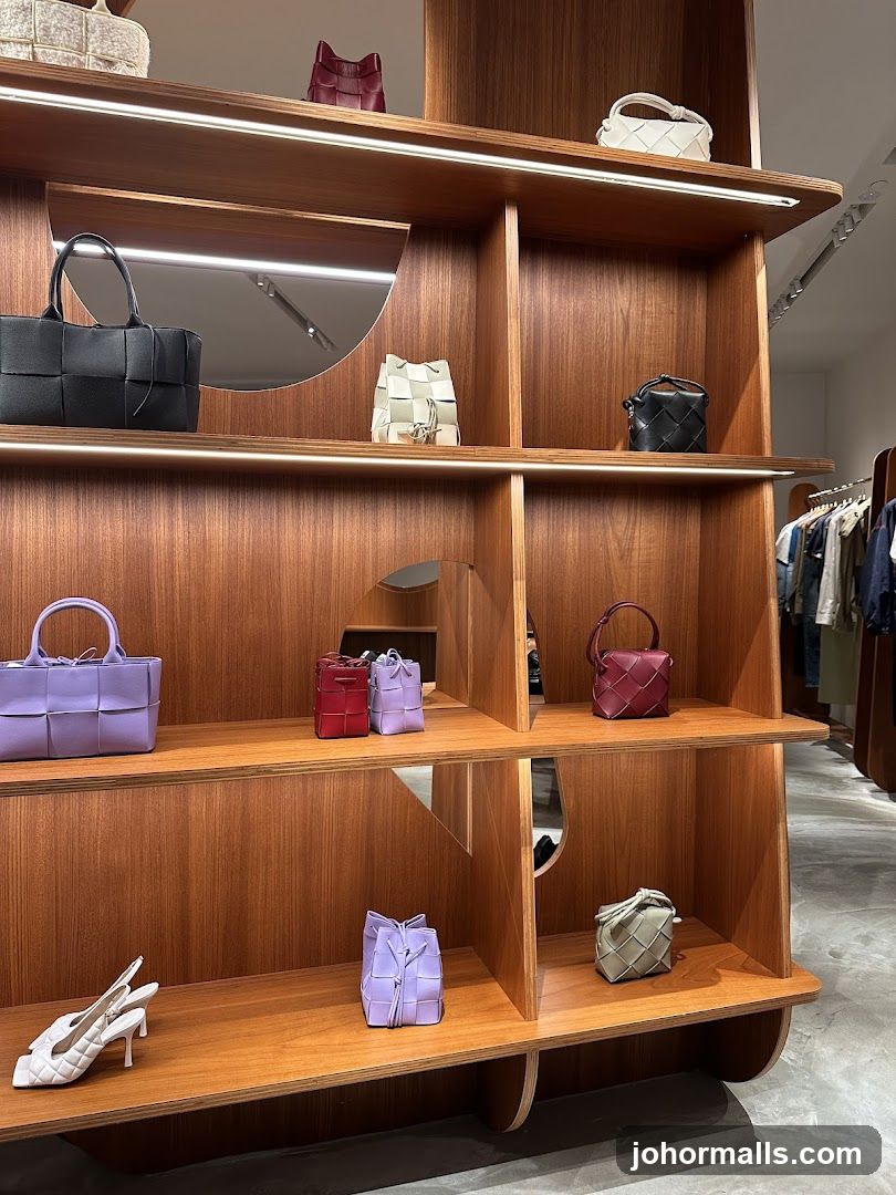Store Display of Handbags and Shoes