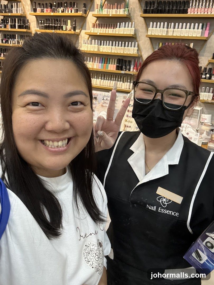 Nail Salon Staff and Customer