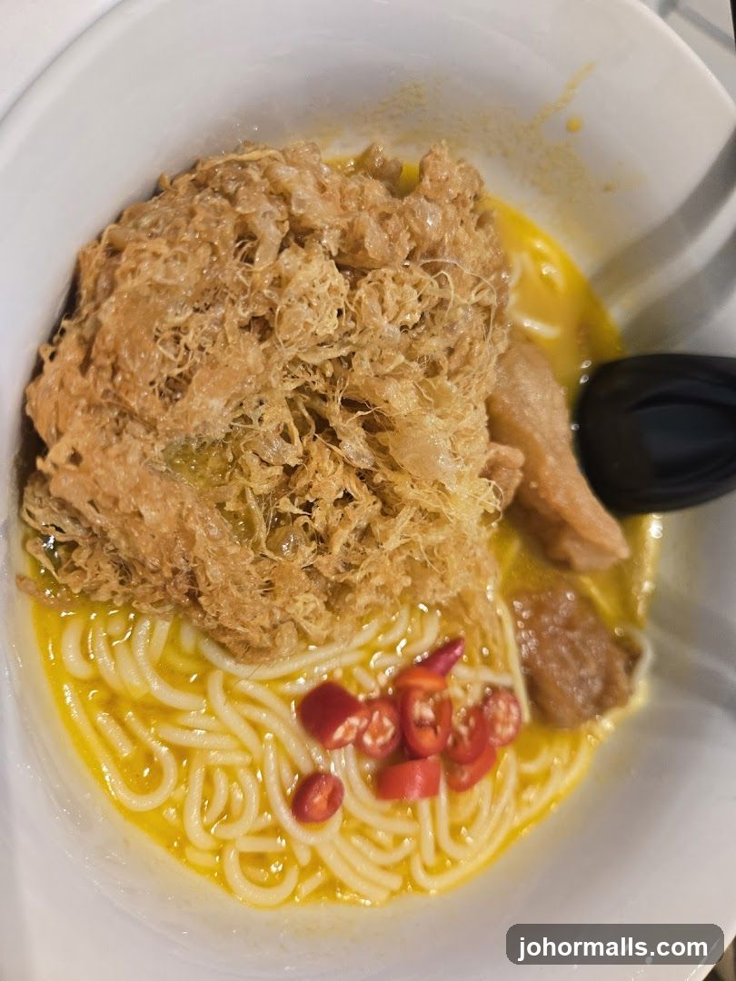 Noodle Dish with Crispy Topping