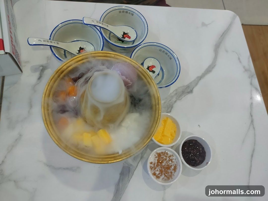 Dessert with Smoke Effect