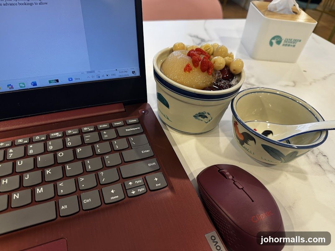 Dessert and Laptop