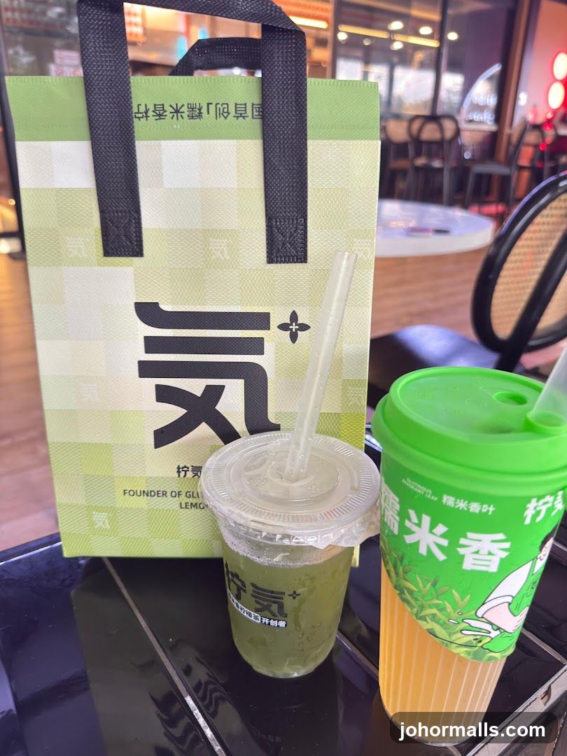 Beverages and Shopping Bag