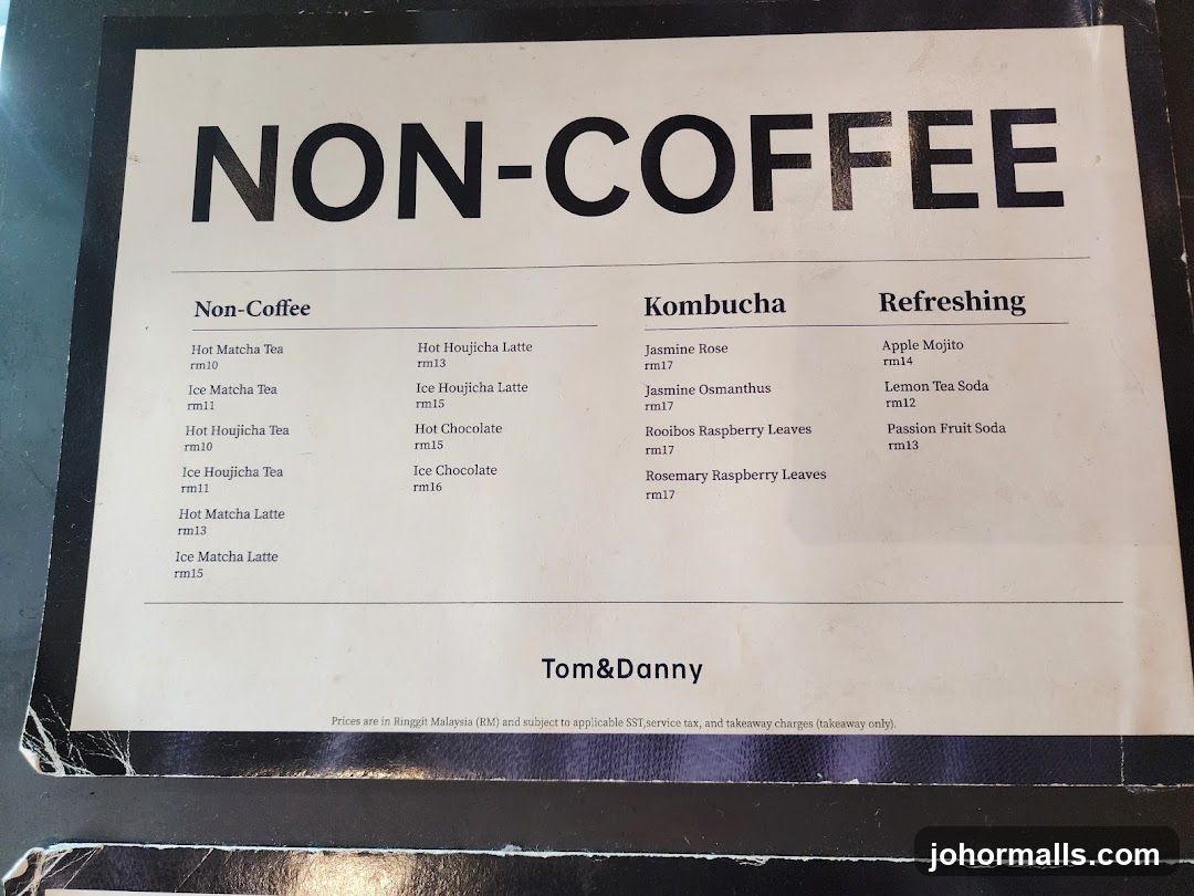 NON-COFFEE Menu