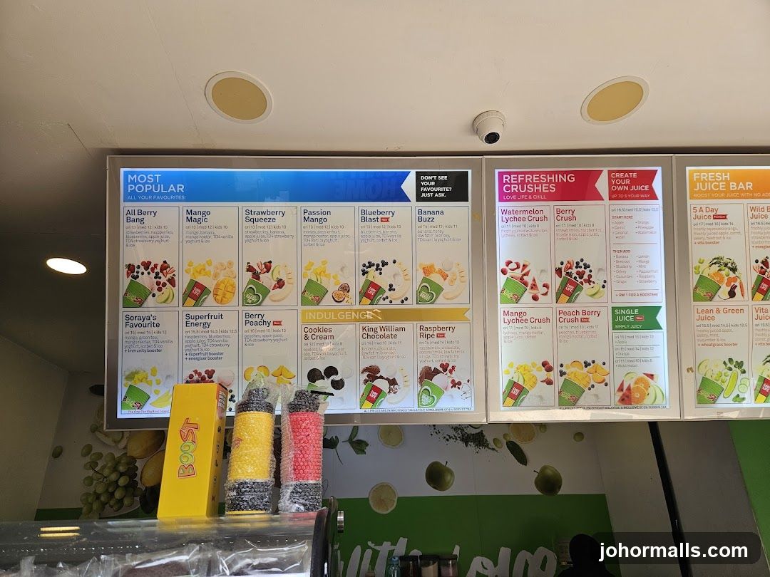 Boost Juice Menu