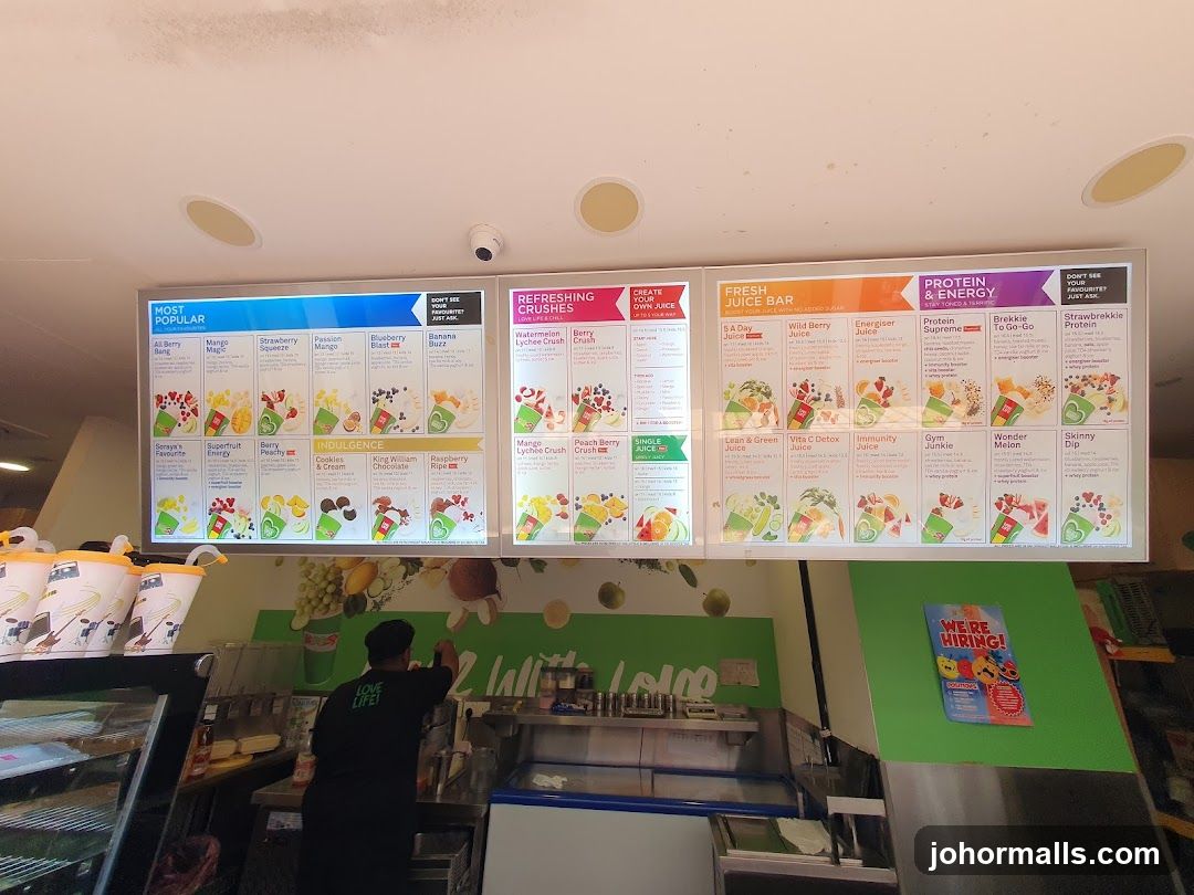 Juice Bar Menu