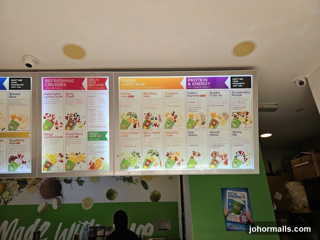 Juice Bar Menu