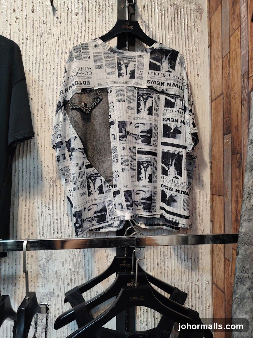 Newspaper Print Shirt