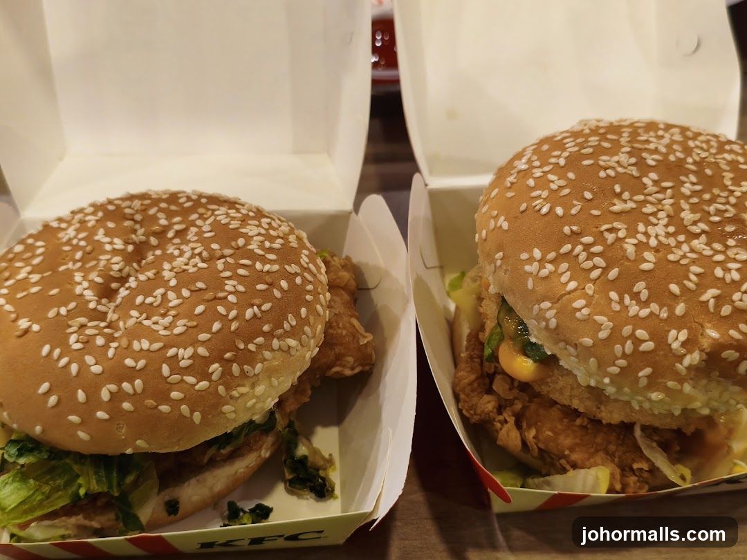 Two KFC Burgers