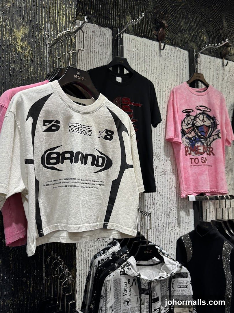 T-shirts on display
