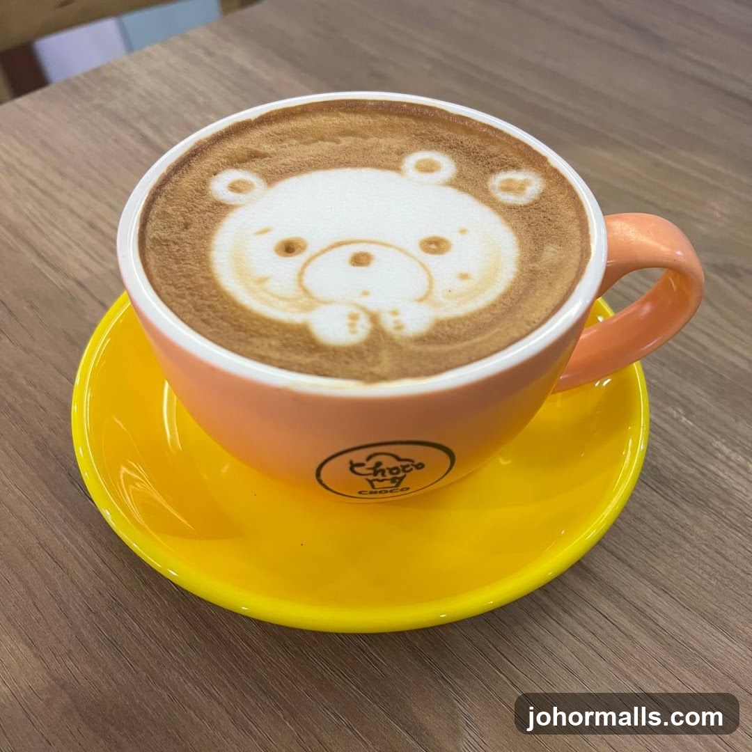 Latte with Bear Art