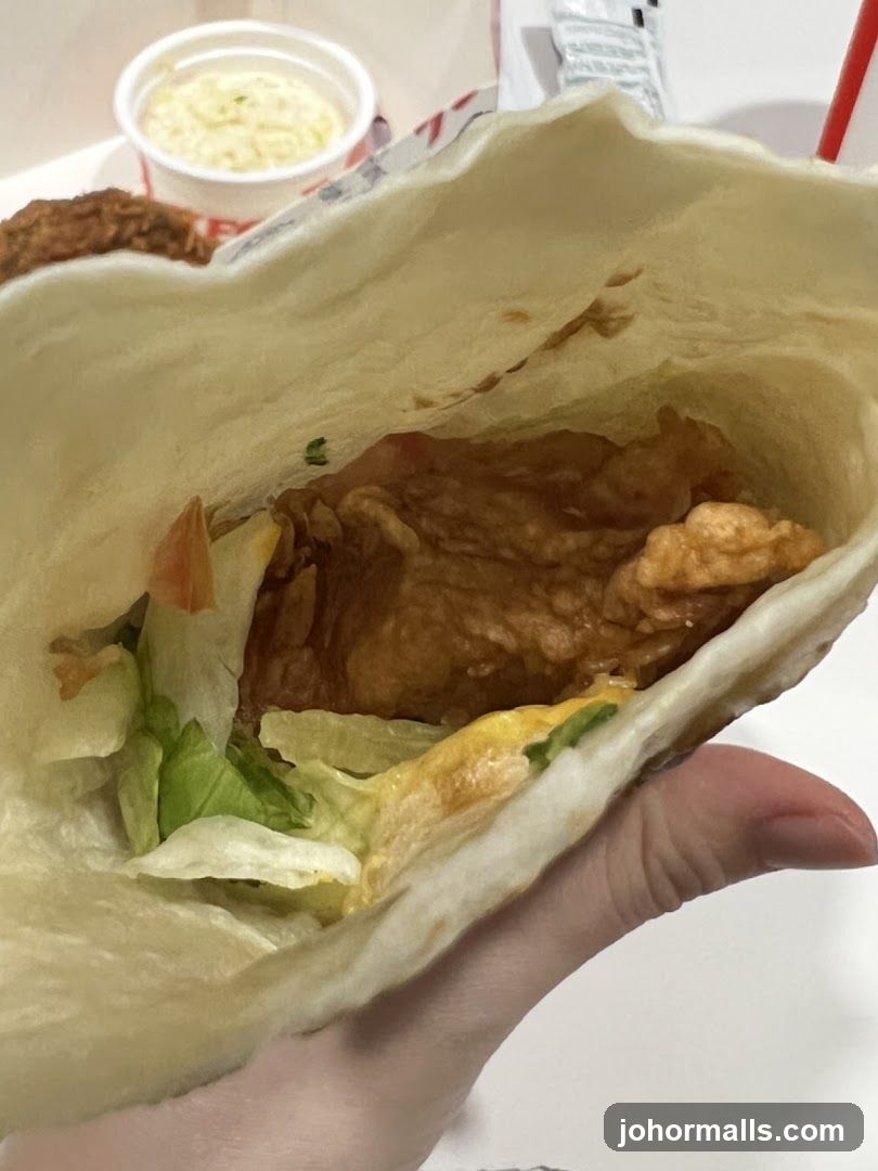 Chicken Wrap with Coleslaw