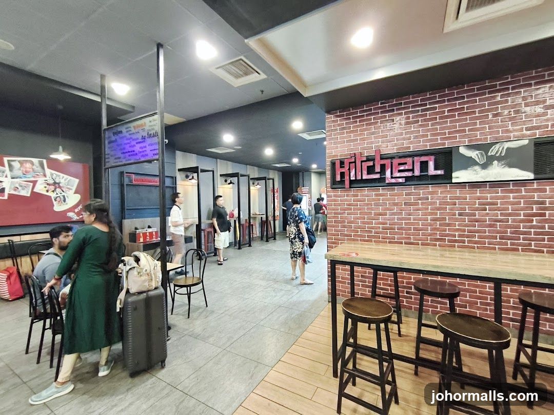 Restaurant Interior with Seating and Menu