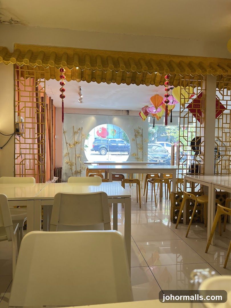 Restaurant Interior with Chinese Decorations