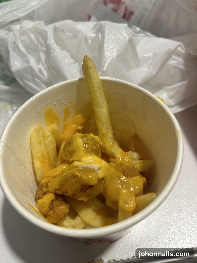 Cheese Fries with Chicken Bites