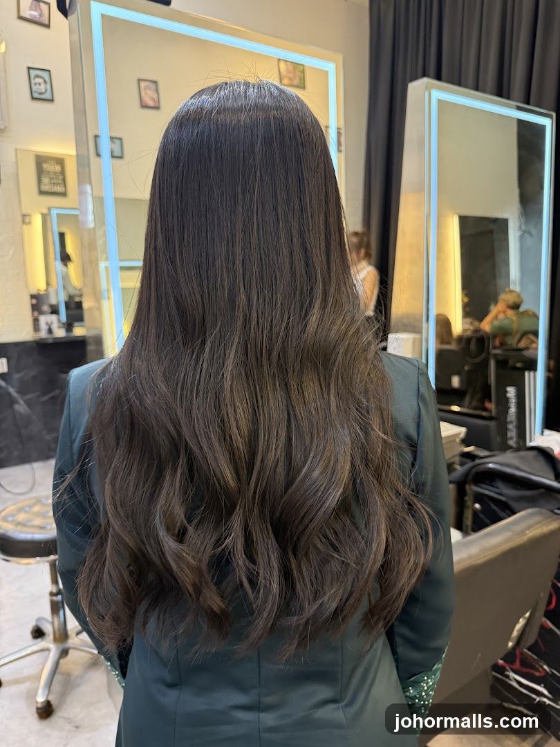Woman with Wavy Dark Hair