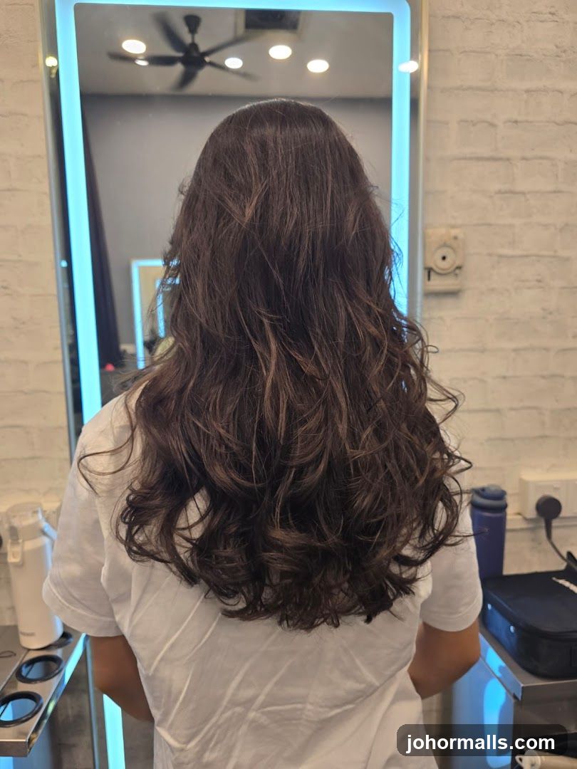 Woman with styled hair