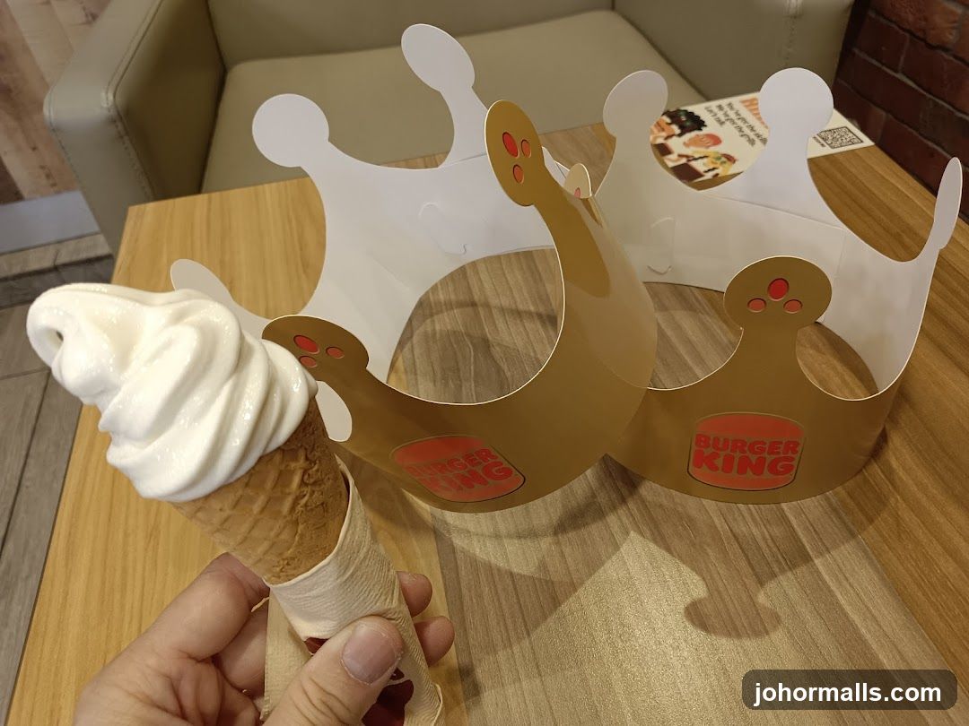 Burger King Crowns and Ice Cream Cone