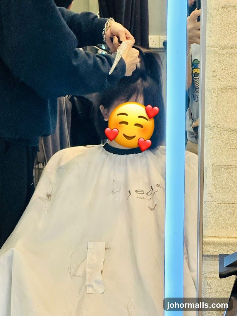 Haircut in Progress