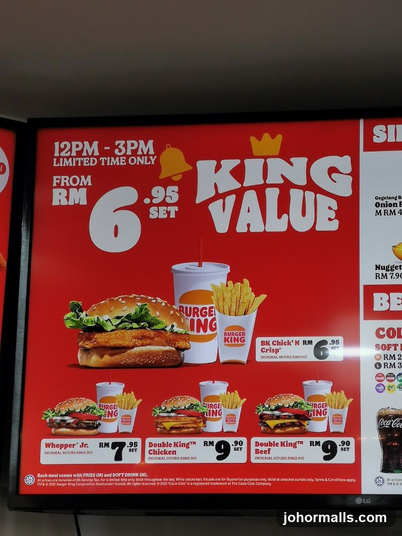 Burger King Menu