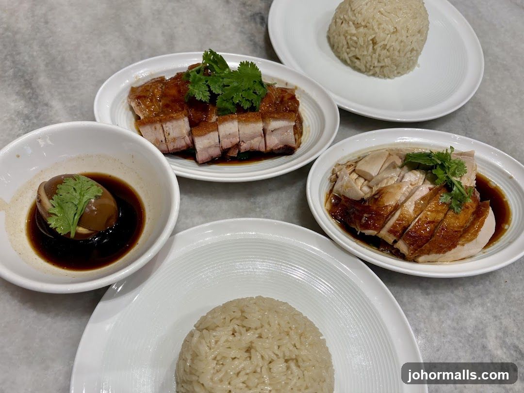 Hainanese Chicken Rice Platter
