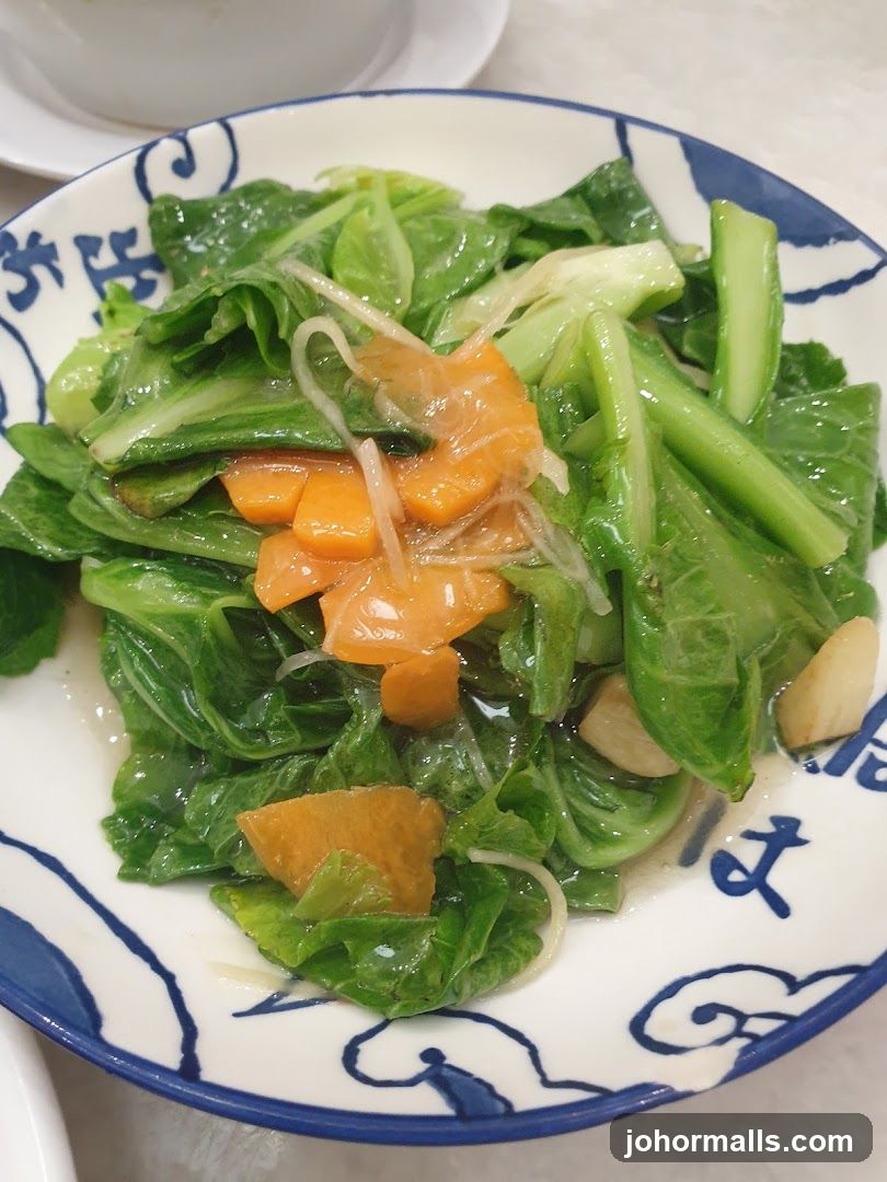 Stir-fried Greens with Carrots
