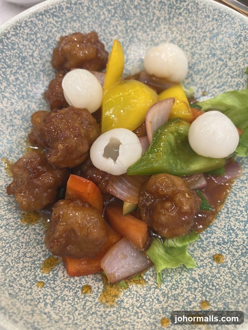 Sweet and Sour Pork with Lychee