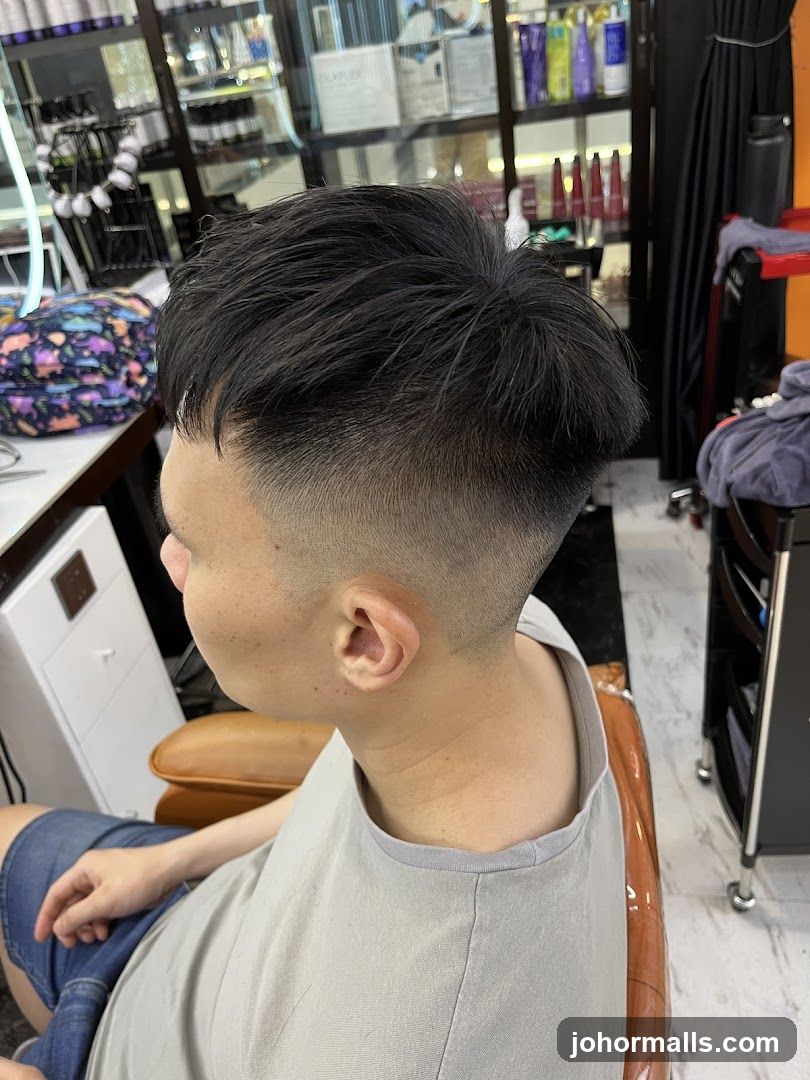 Man with a fresh haircut