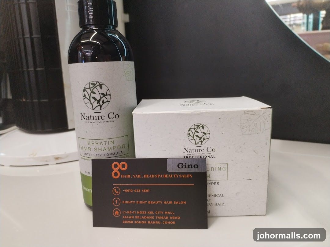 Nature Co Hair Products and Business Card