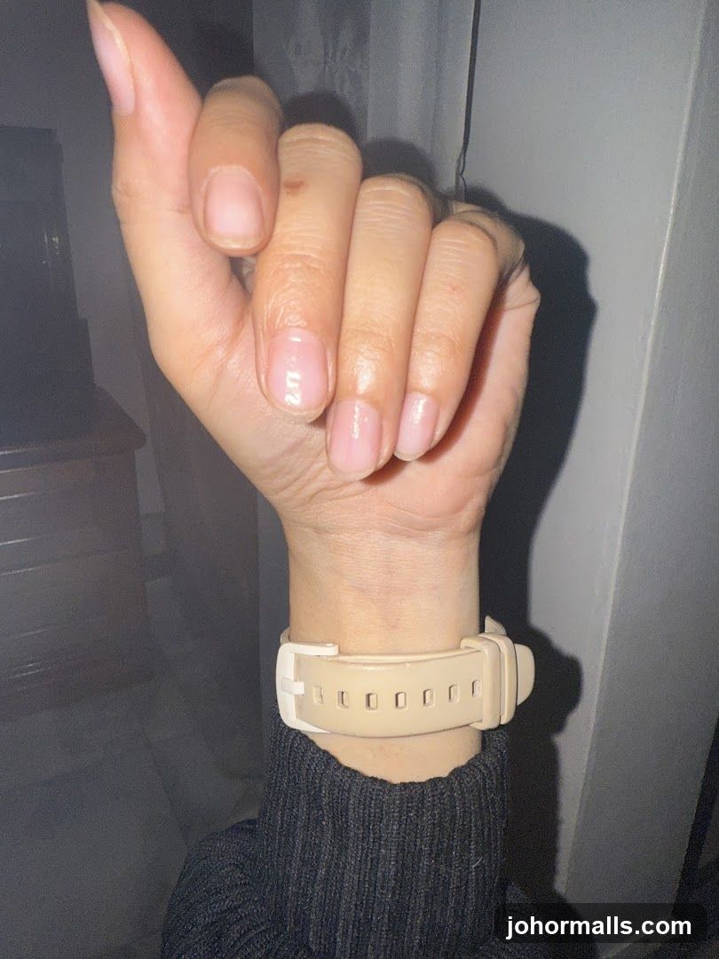 Hand with watch