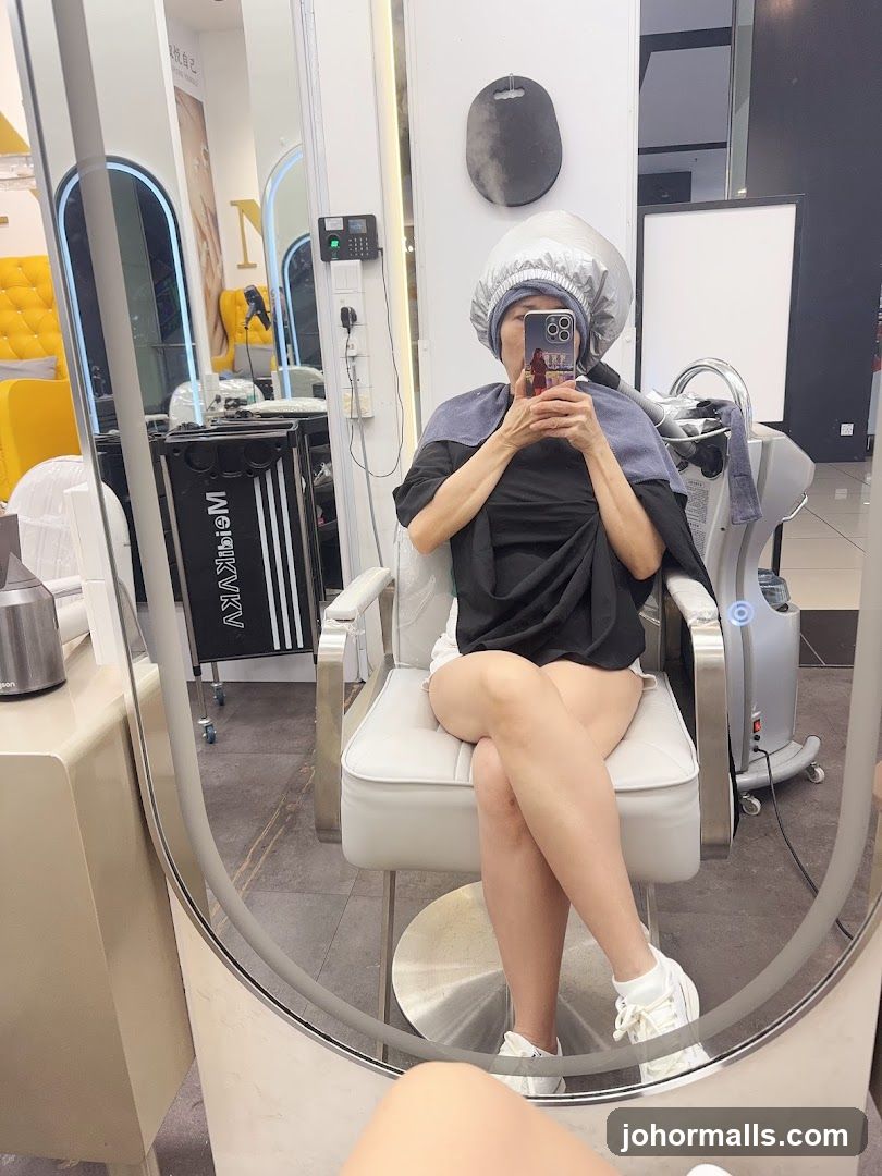 Woman in Hair Salon