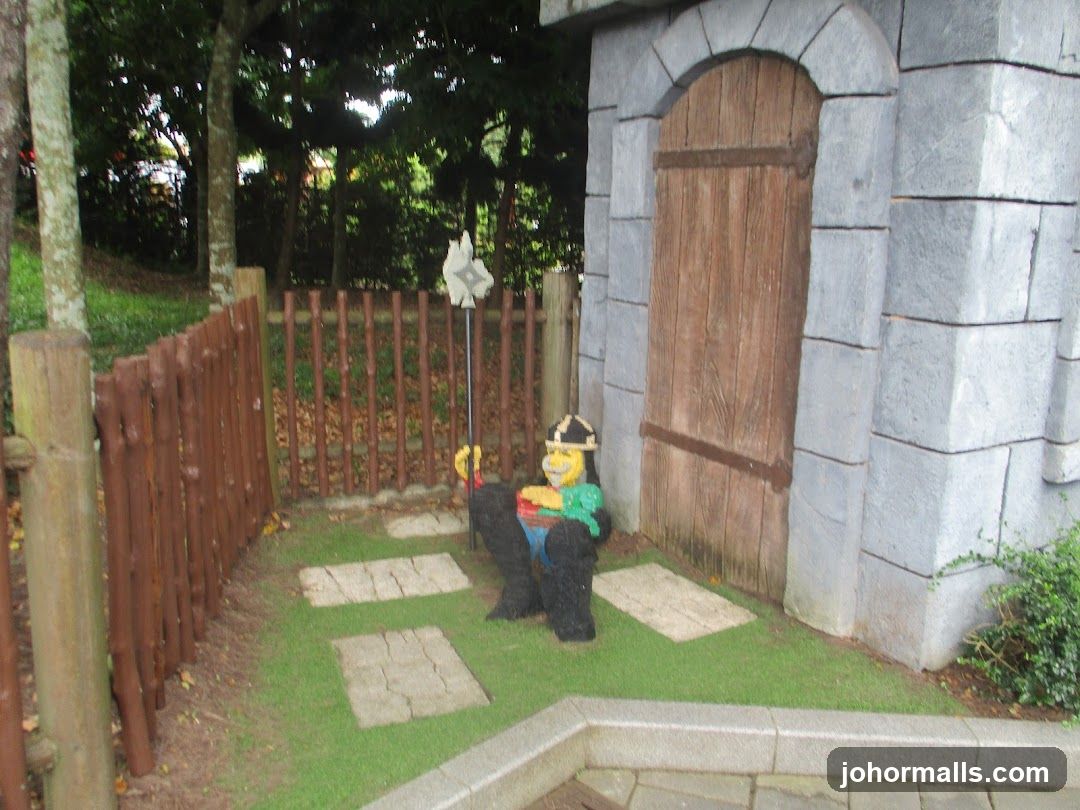 Lego Knight Figure Outside Castle Door