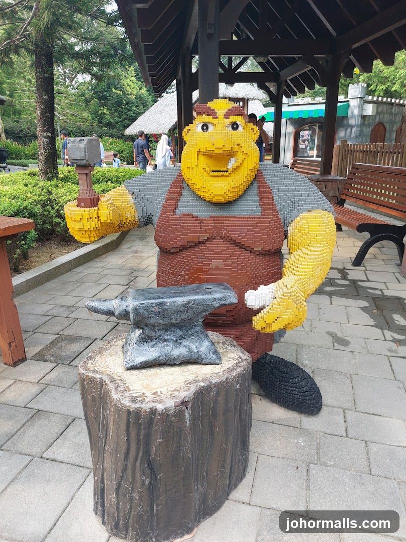 Lego Blacksmith Sculpture