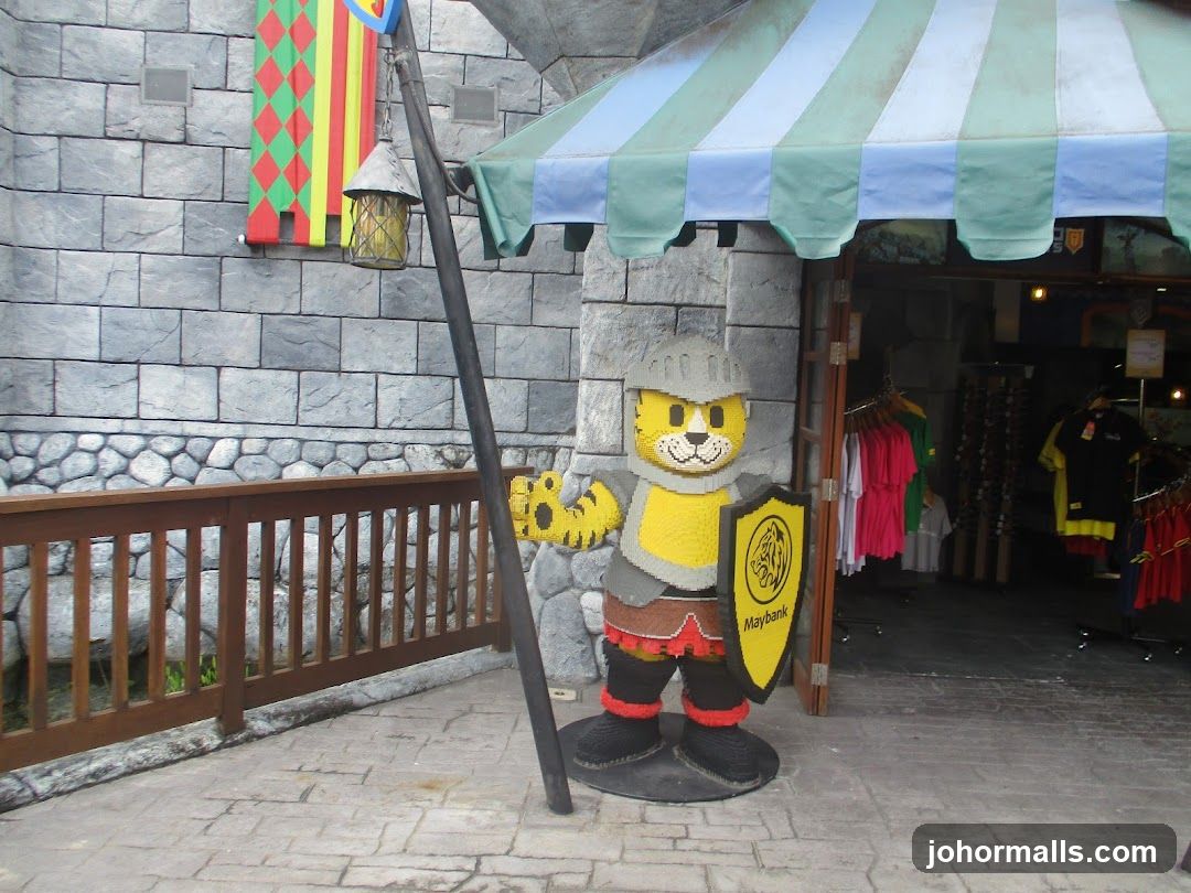 Lego Knight Mascot Outside Store