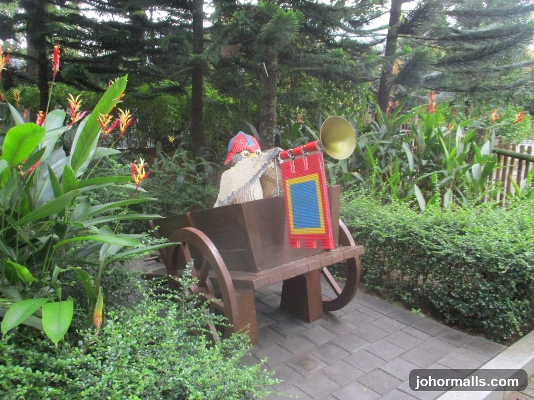 Lego Sculpture in Garden