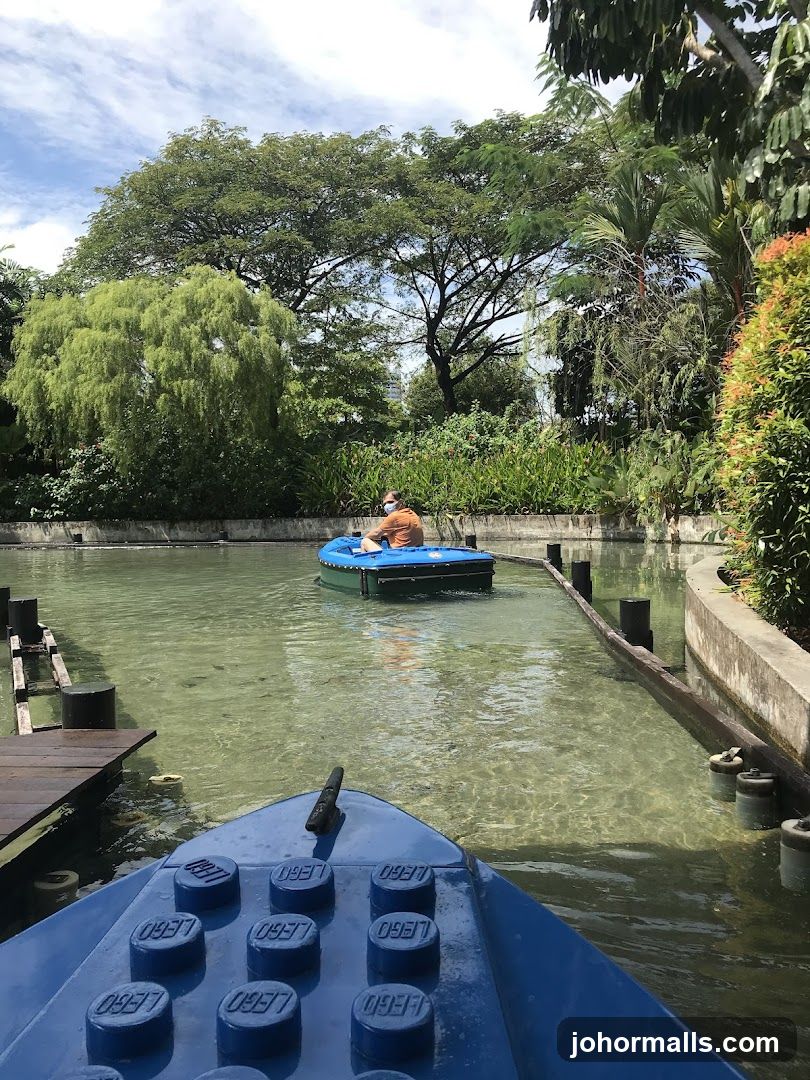 Boat ride in a park