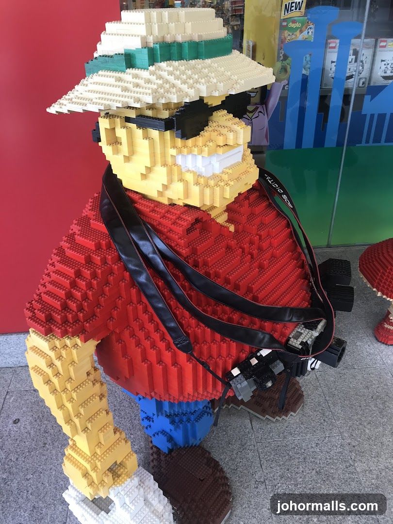 Lego Tourist Sculpture