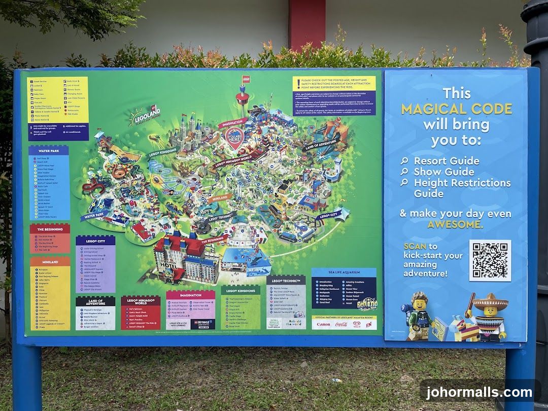 Legoland Map and Information Board