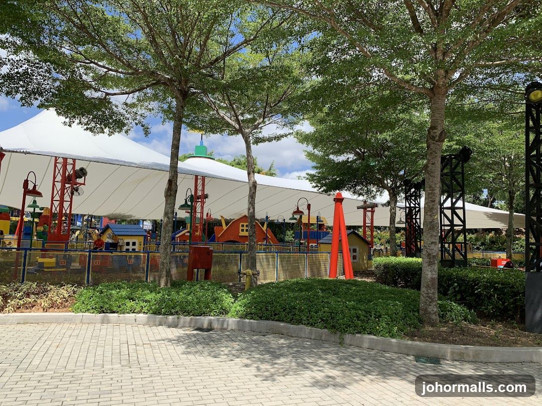 Outdoor Play Area with Colorful Structures