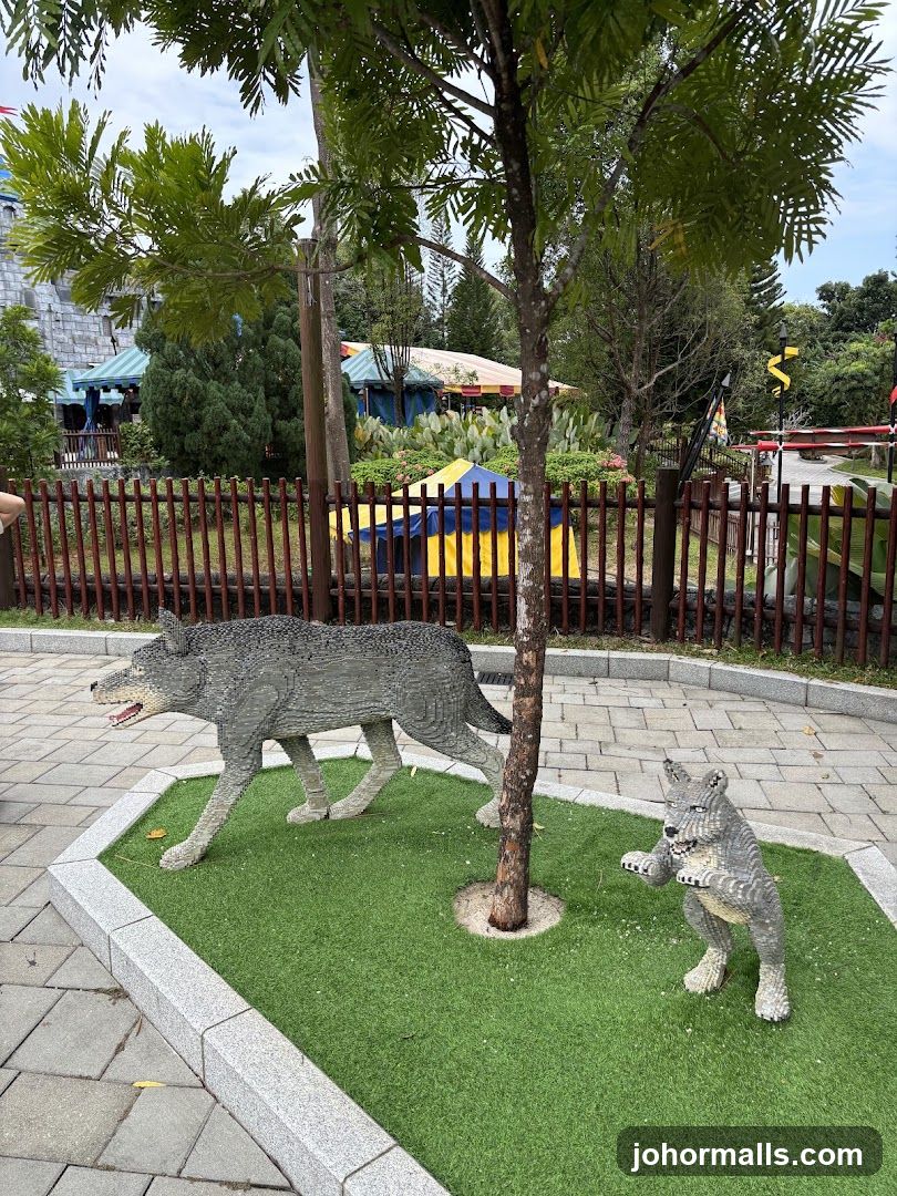 Lego Wolf Sculptures