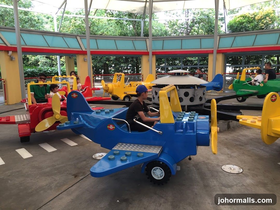 Airplane Ride at an Amusement Park