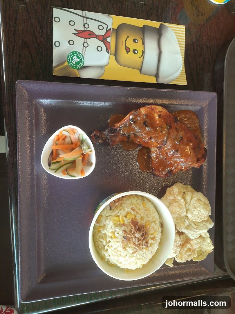 Chicken Meal with Rice and Salad