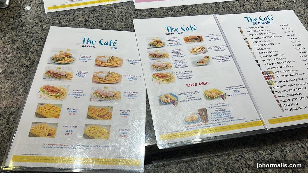 The Café Menu