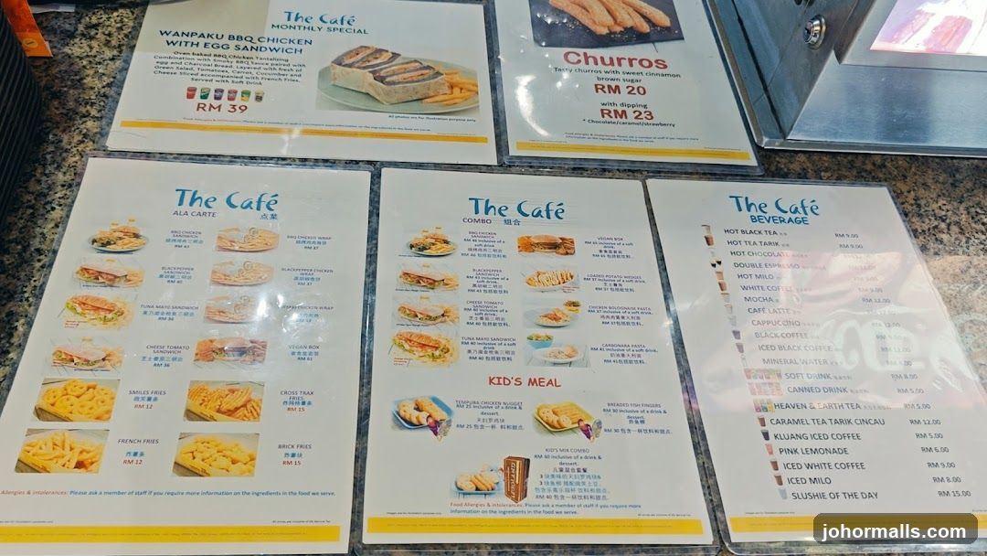 The Cafe Menu